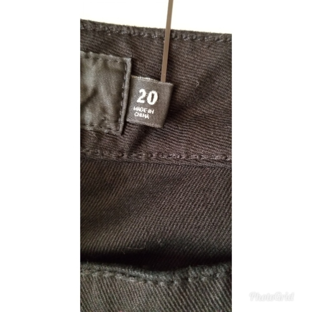 Torrid Black Distressed Embellished Skinny Jeans - Picture 6 of 8